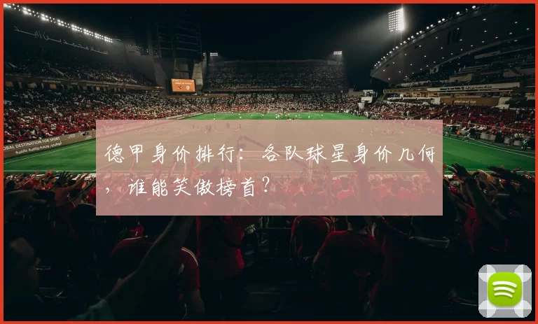 德甲身价排行：各队球星身价几何，谁能笑傲榜首？